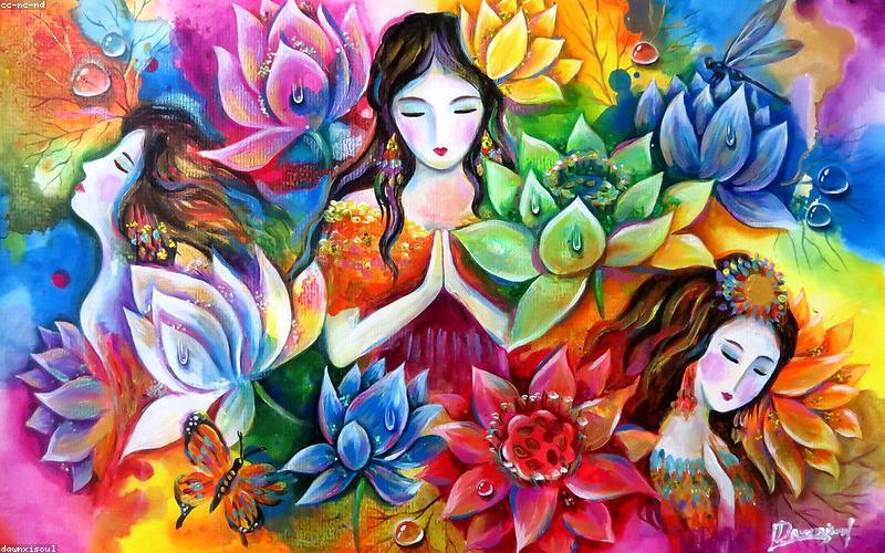 Hoa sen mạ vàng cao cấp