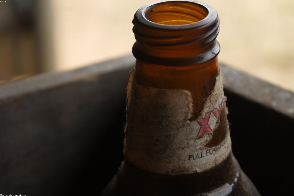 Minimalist perfume bottle on marble